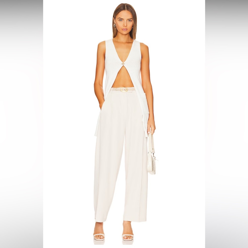 NWT L'Academie Lajos Vest in Ivory